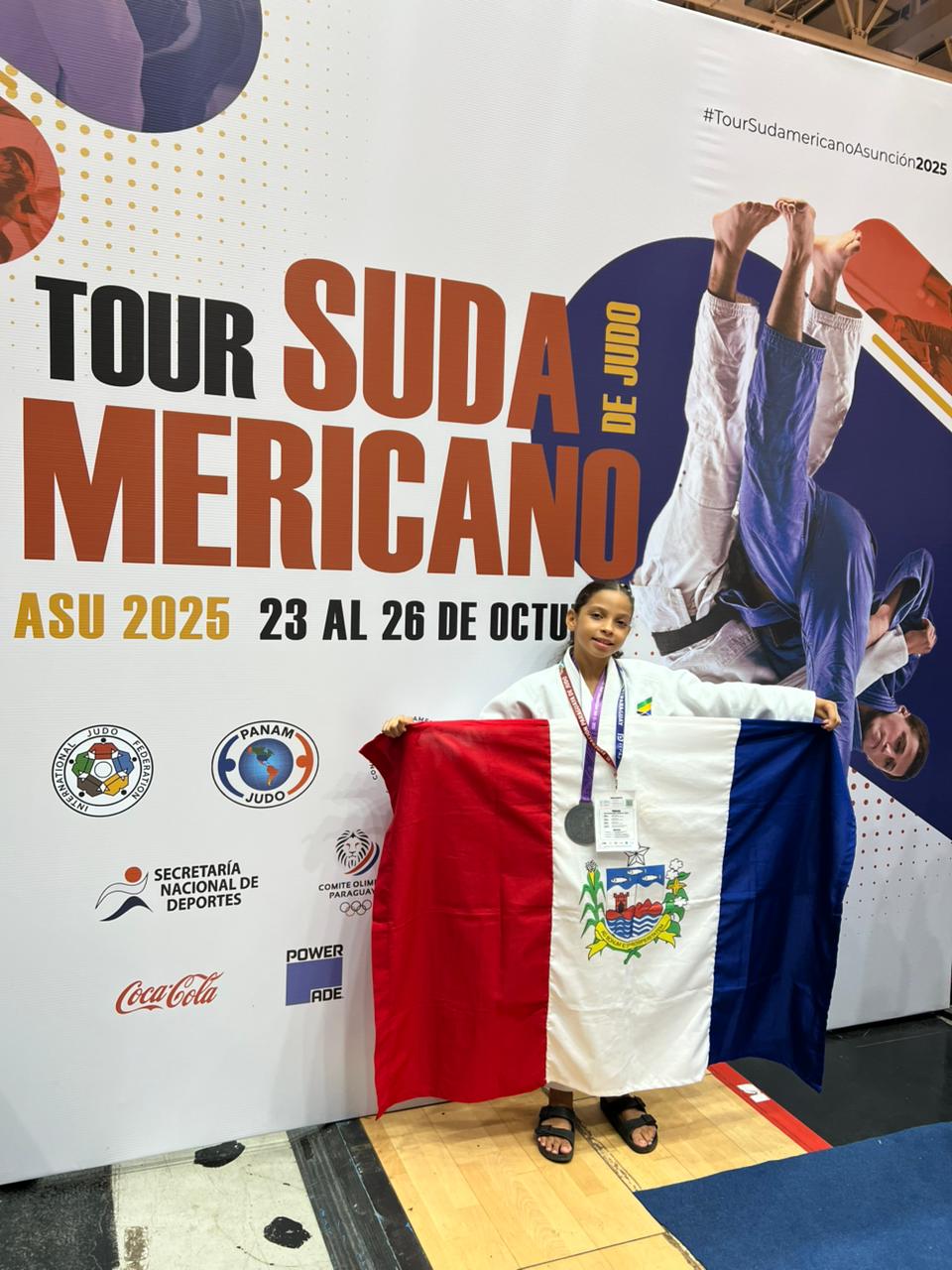 Michaelly Tavares conquista medalha de prata no Campeonato Sul-Americano de Judô e marca conquista histórica para Alagoas